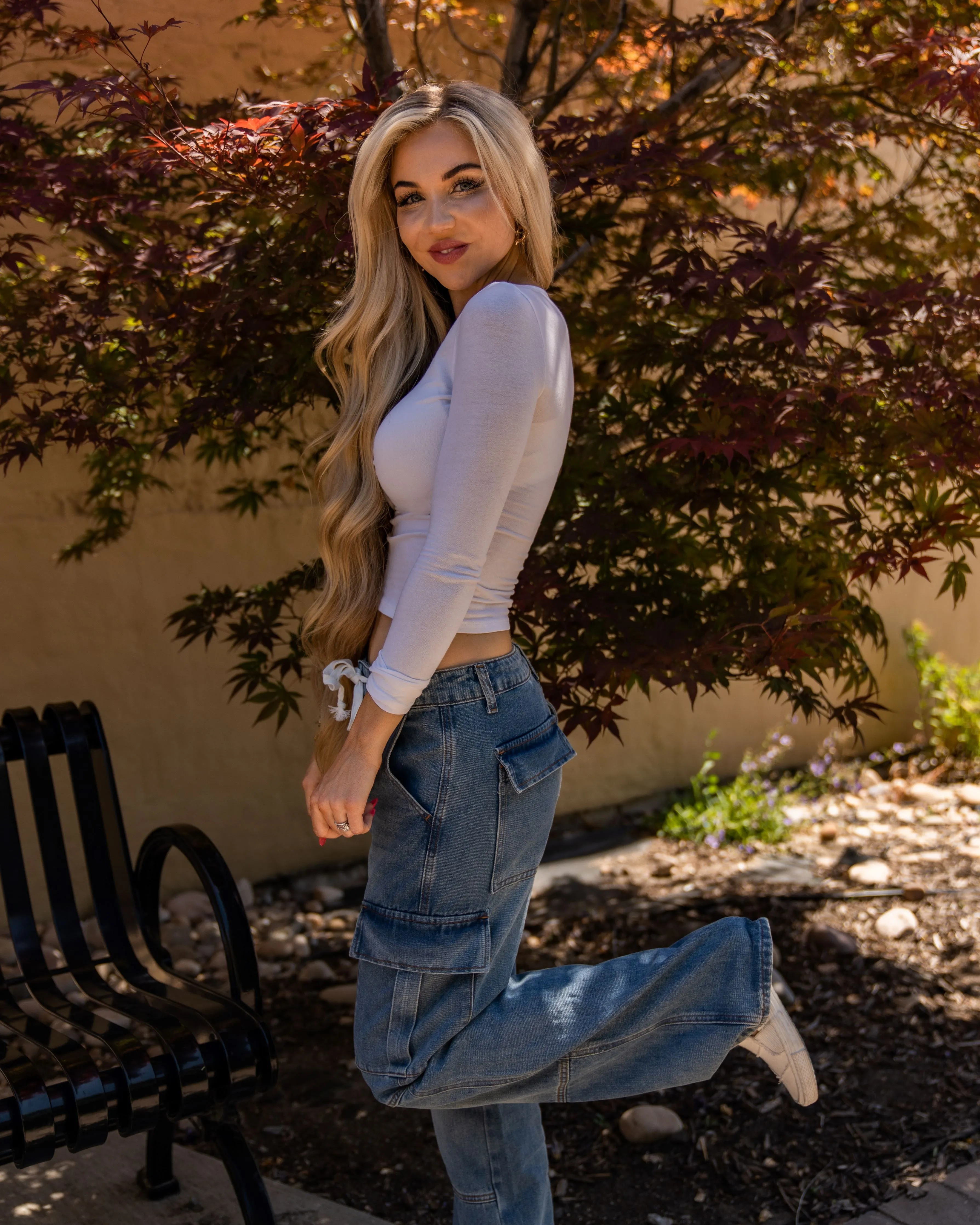 Cargo drawstring Jeans