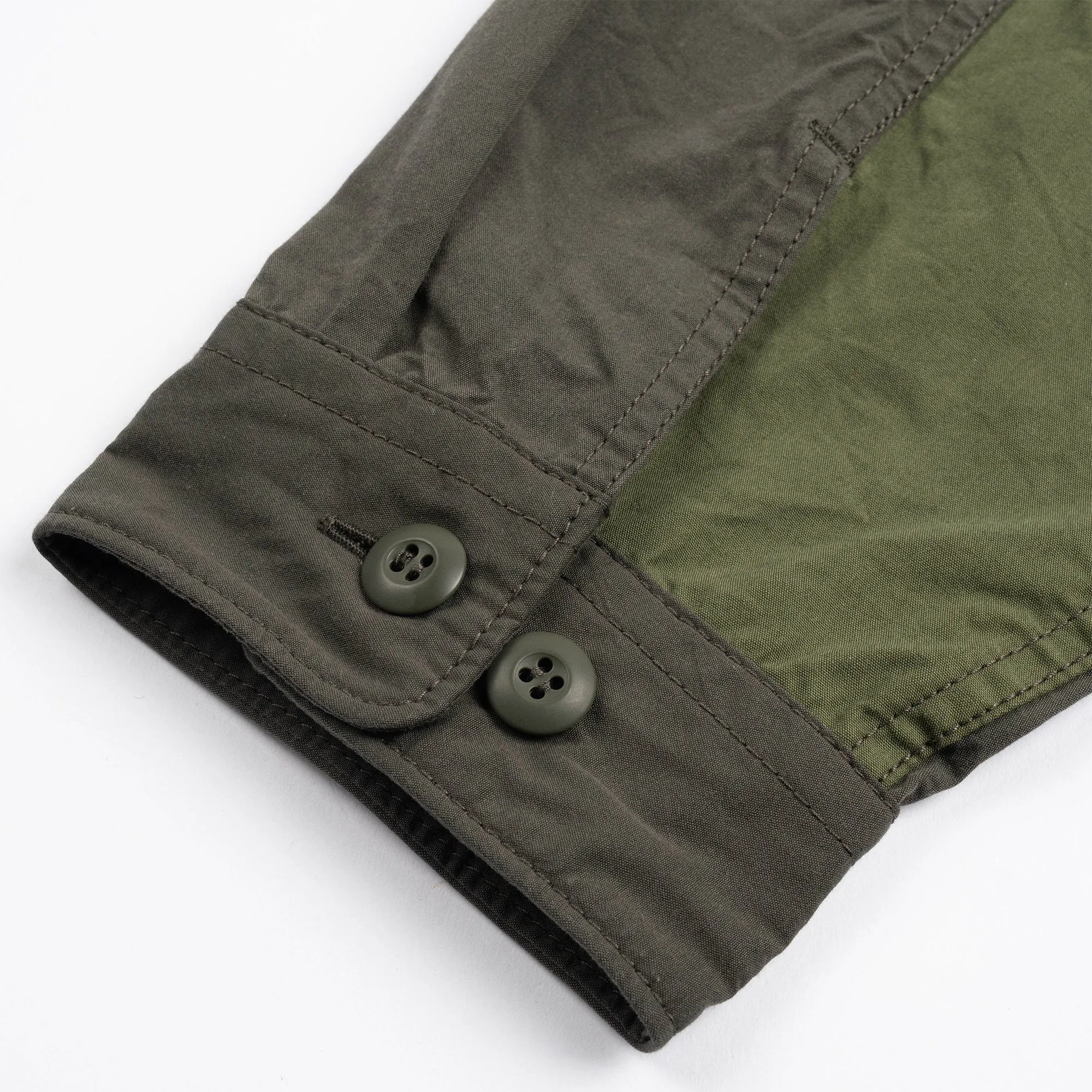 CdGH Patchwork Cotton Shirt HL-B008-051-1 Olive