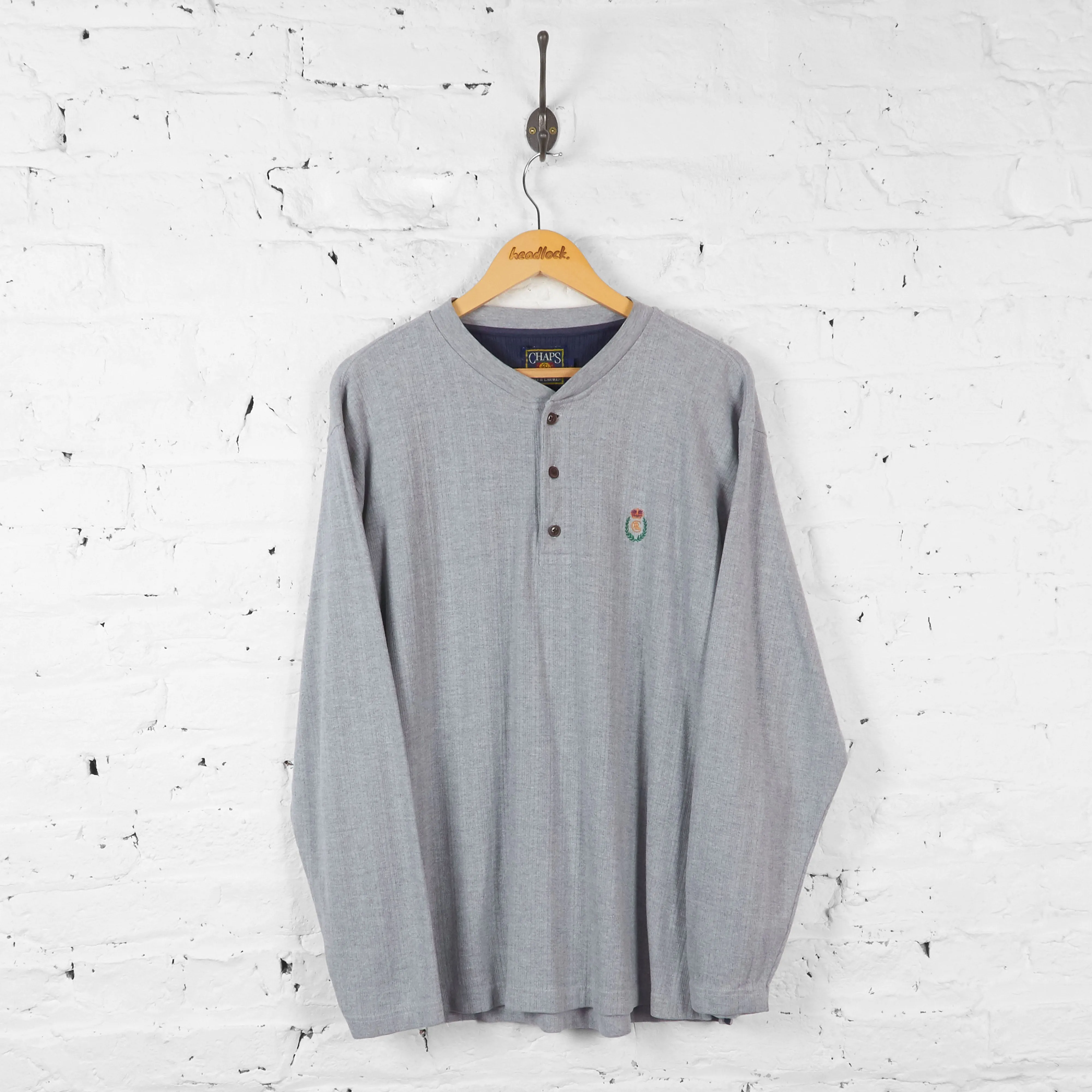 Chaps Ralph Lauren Long Sleeve T Shirt - Grey - L