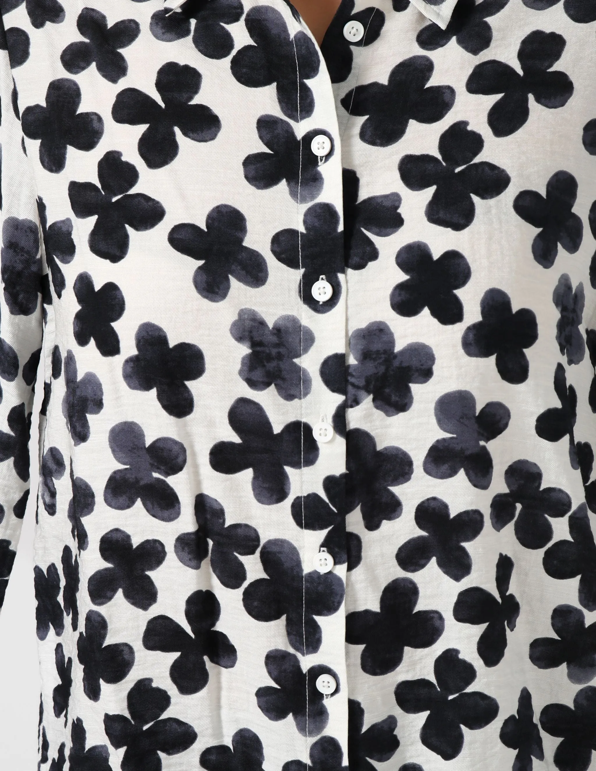 Charlotte Shirt - Navy Flowers