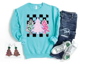 Checkered Christmas Trees