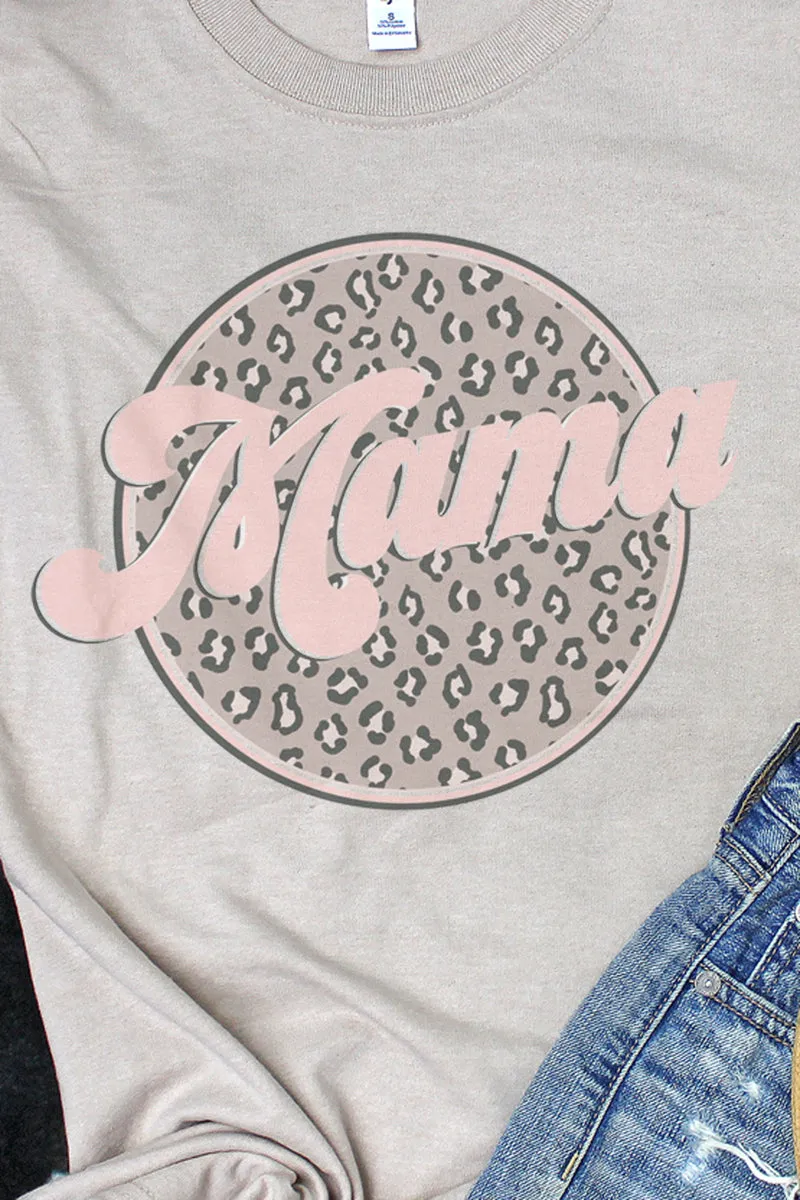 Cheetah Mama Circle Unisex Dri-Power 50/50 Tee