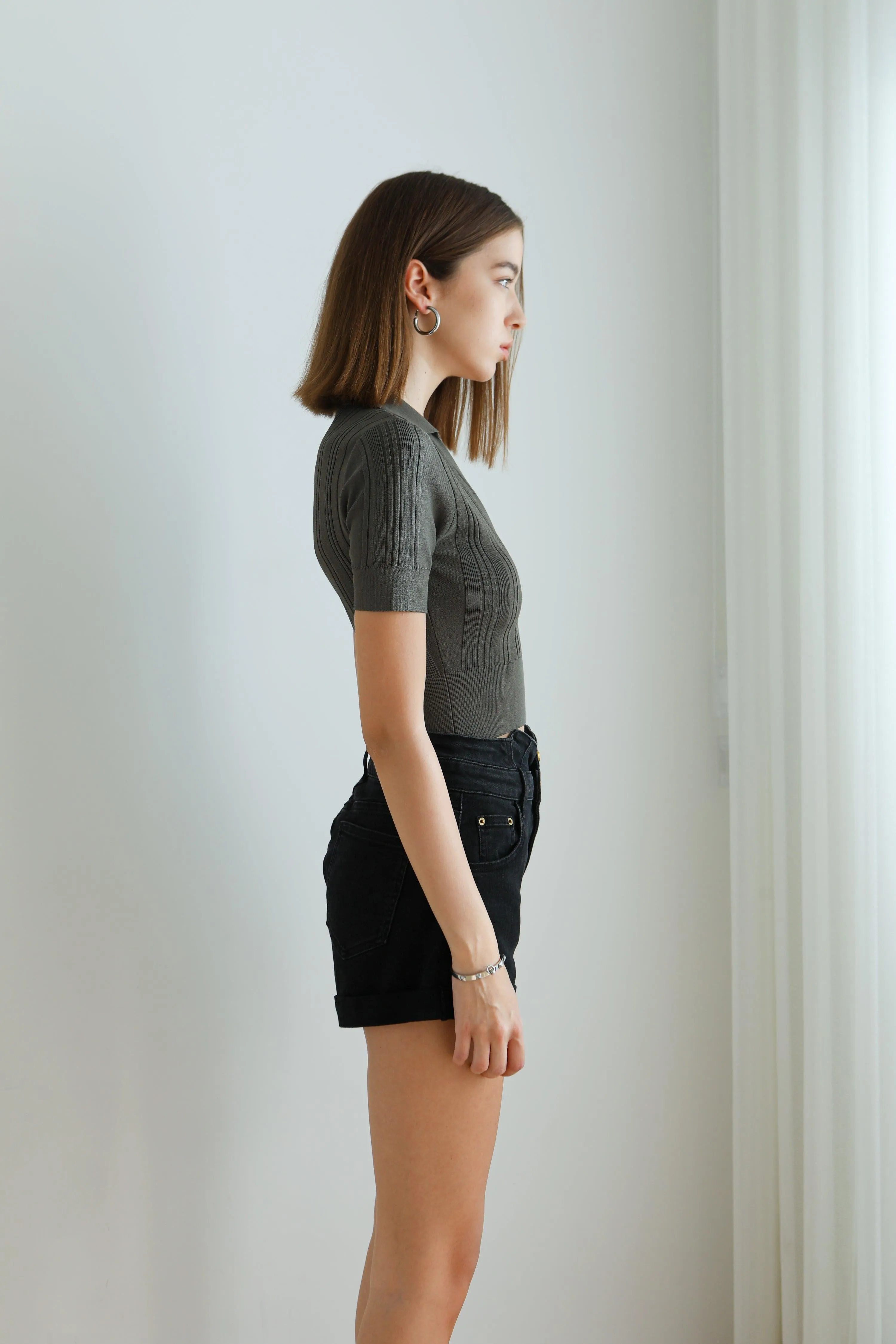 Chicago Knit Top - Dark Green