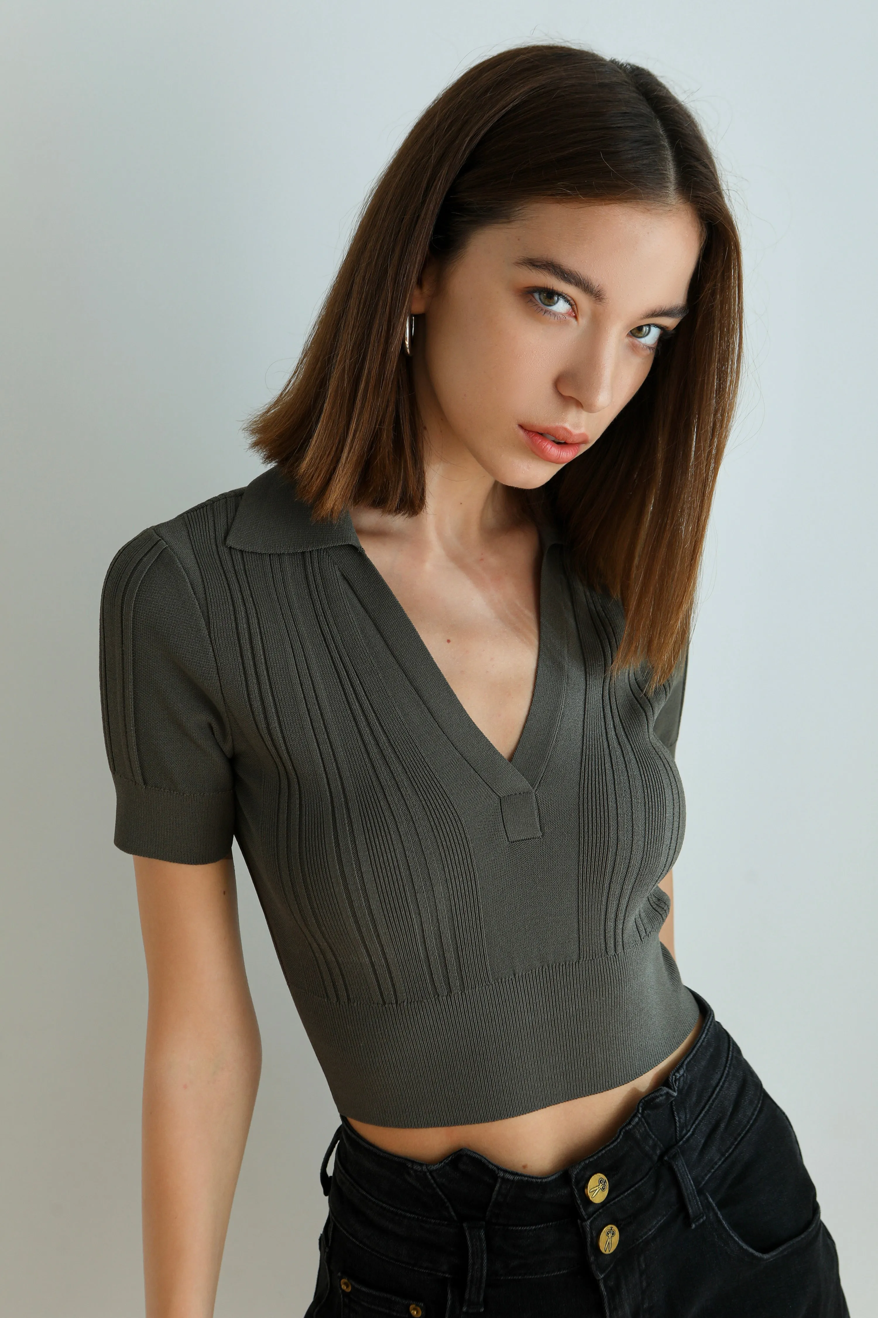 Chicago Knit Top - Dark Green