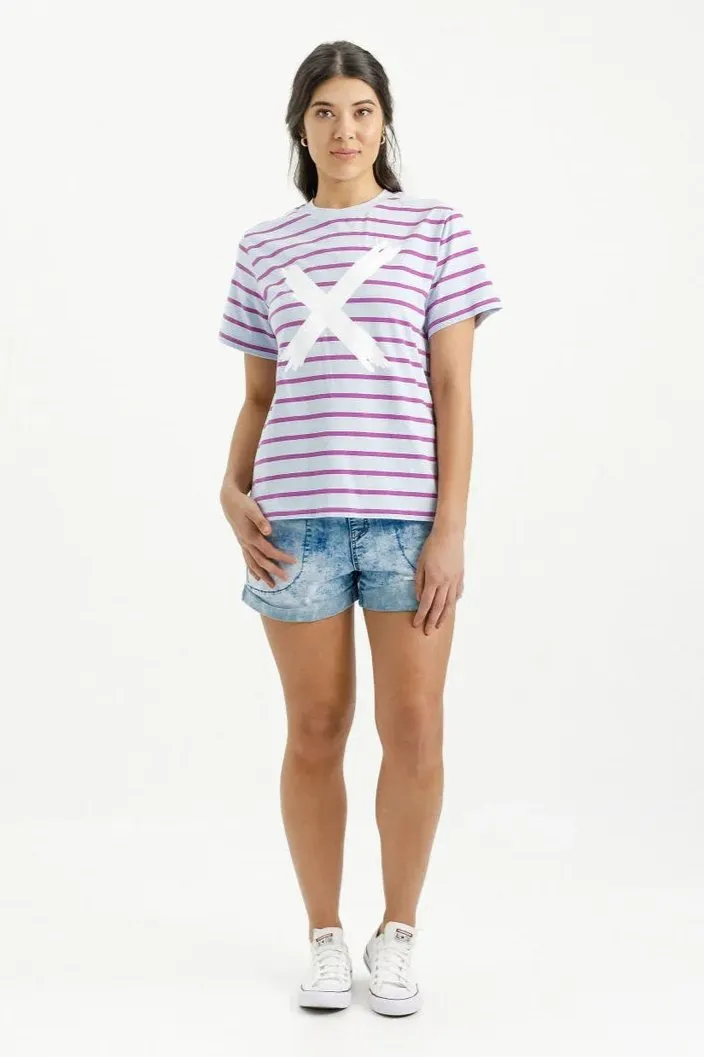 Chris Tee - Orchid Stripe