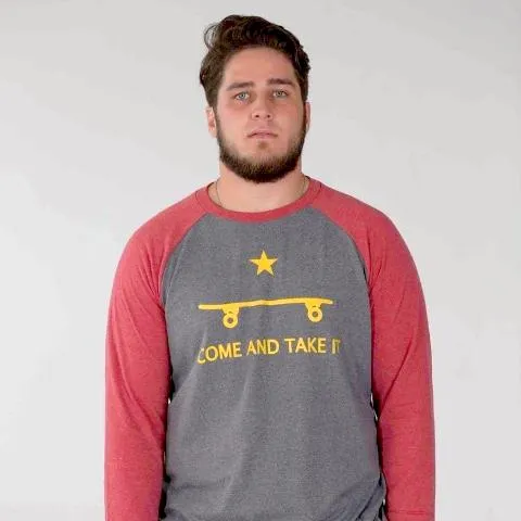 Come and Take It Skateboard 3/4 Tee