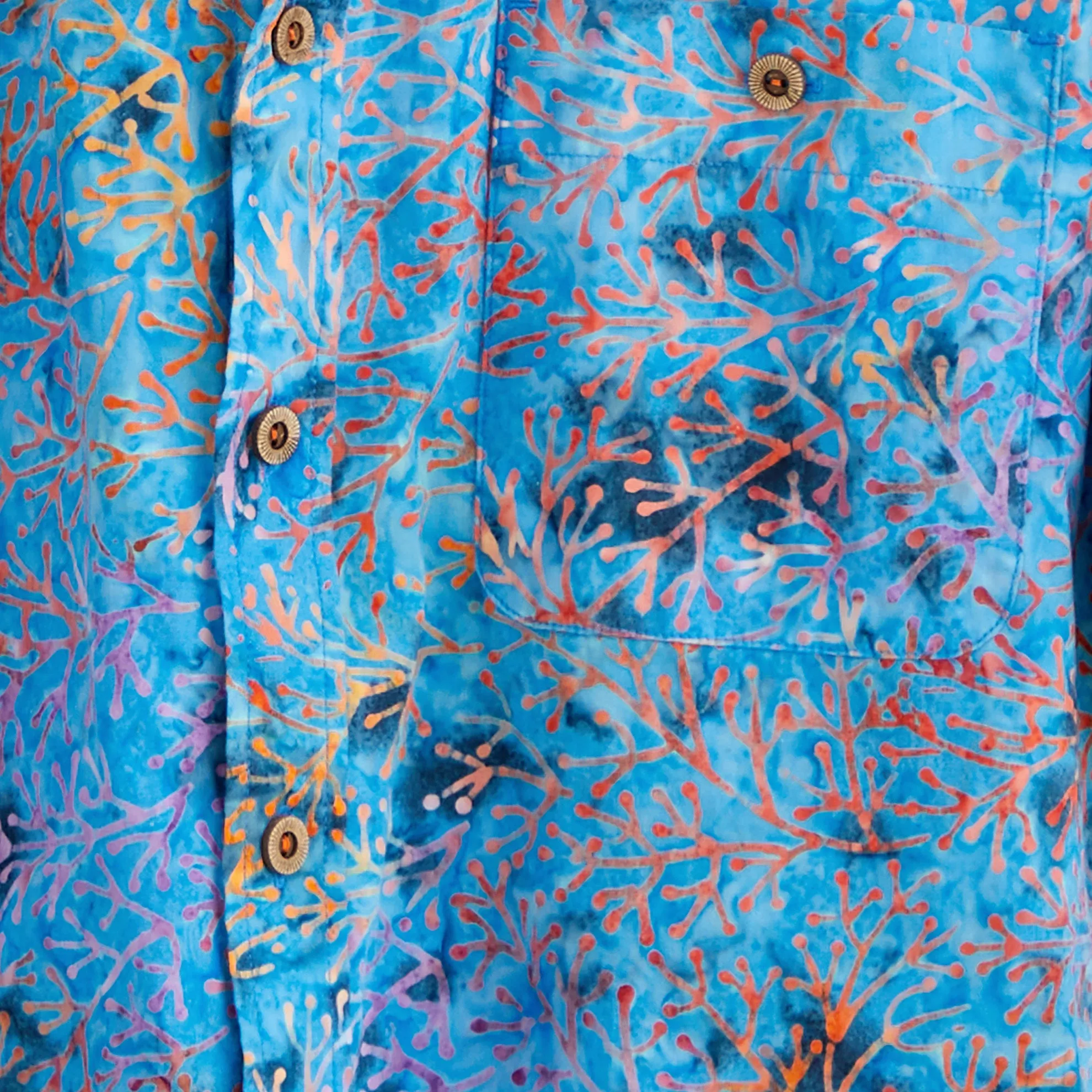 Cosmic Coral Batik Shirt