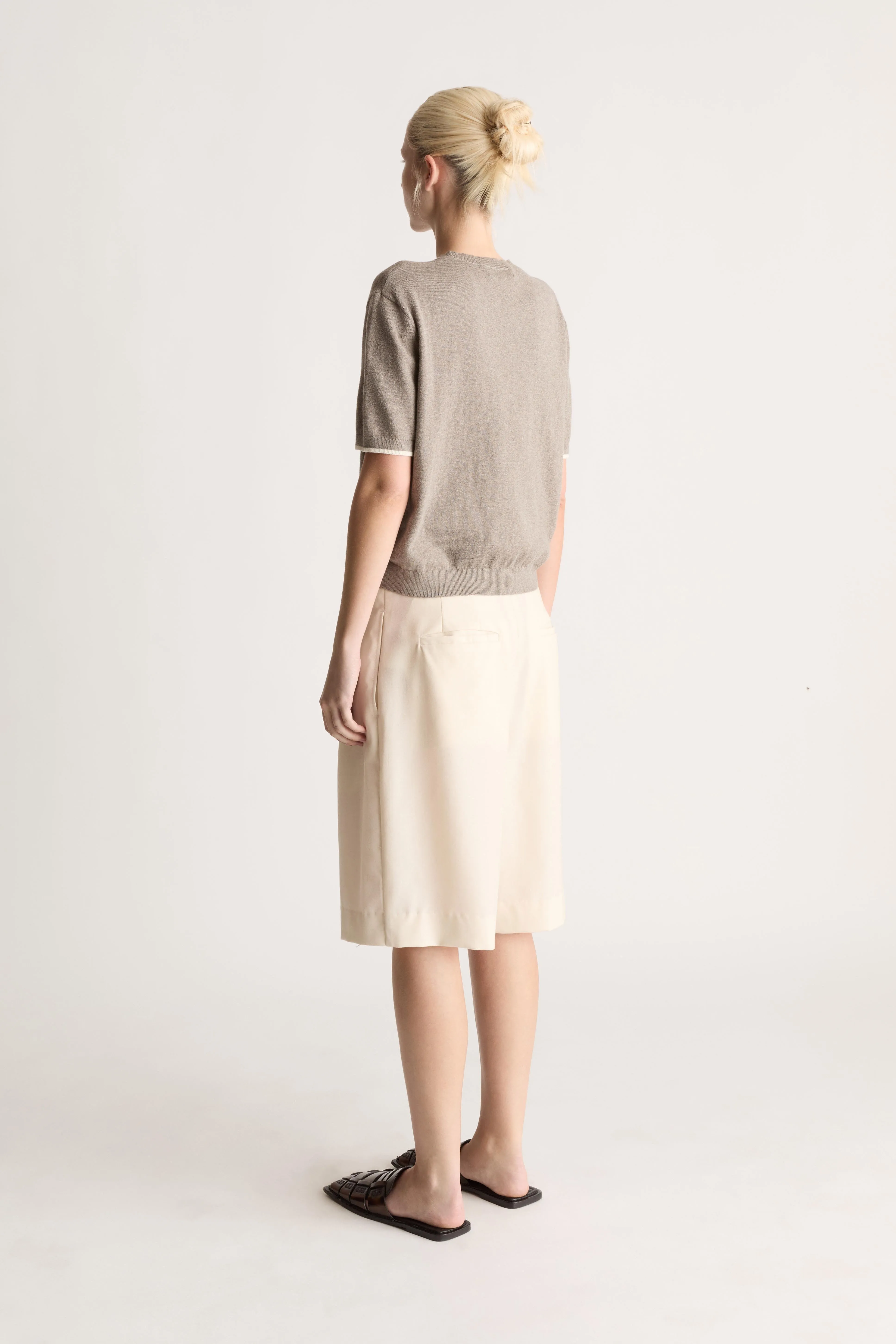 Cotton Cashmere SS Cardigan