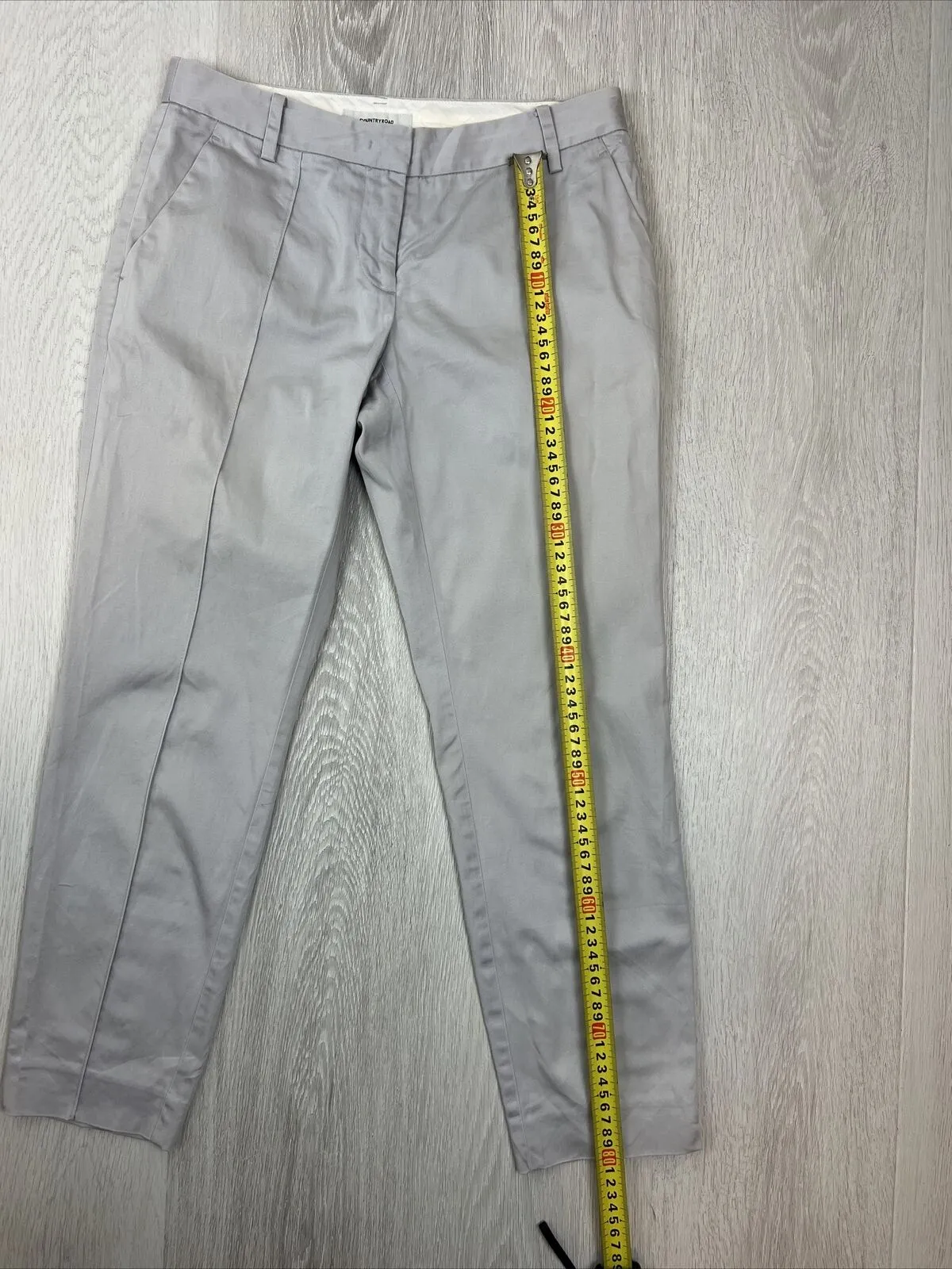 Country Road Womens Grey Slim Dress Chinos Size 4