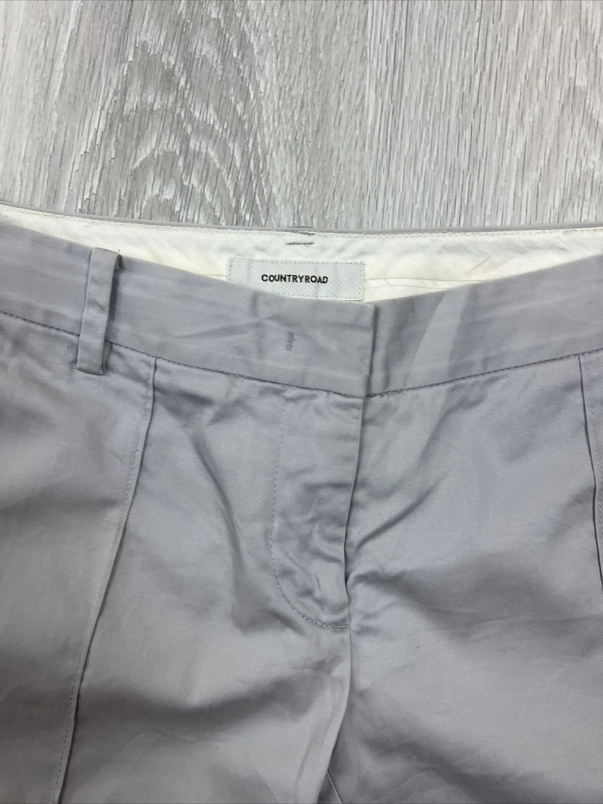Country Road Womens Grey Slim Dress Chinos Size 4