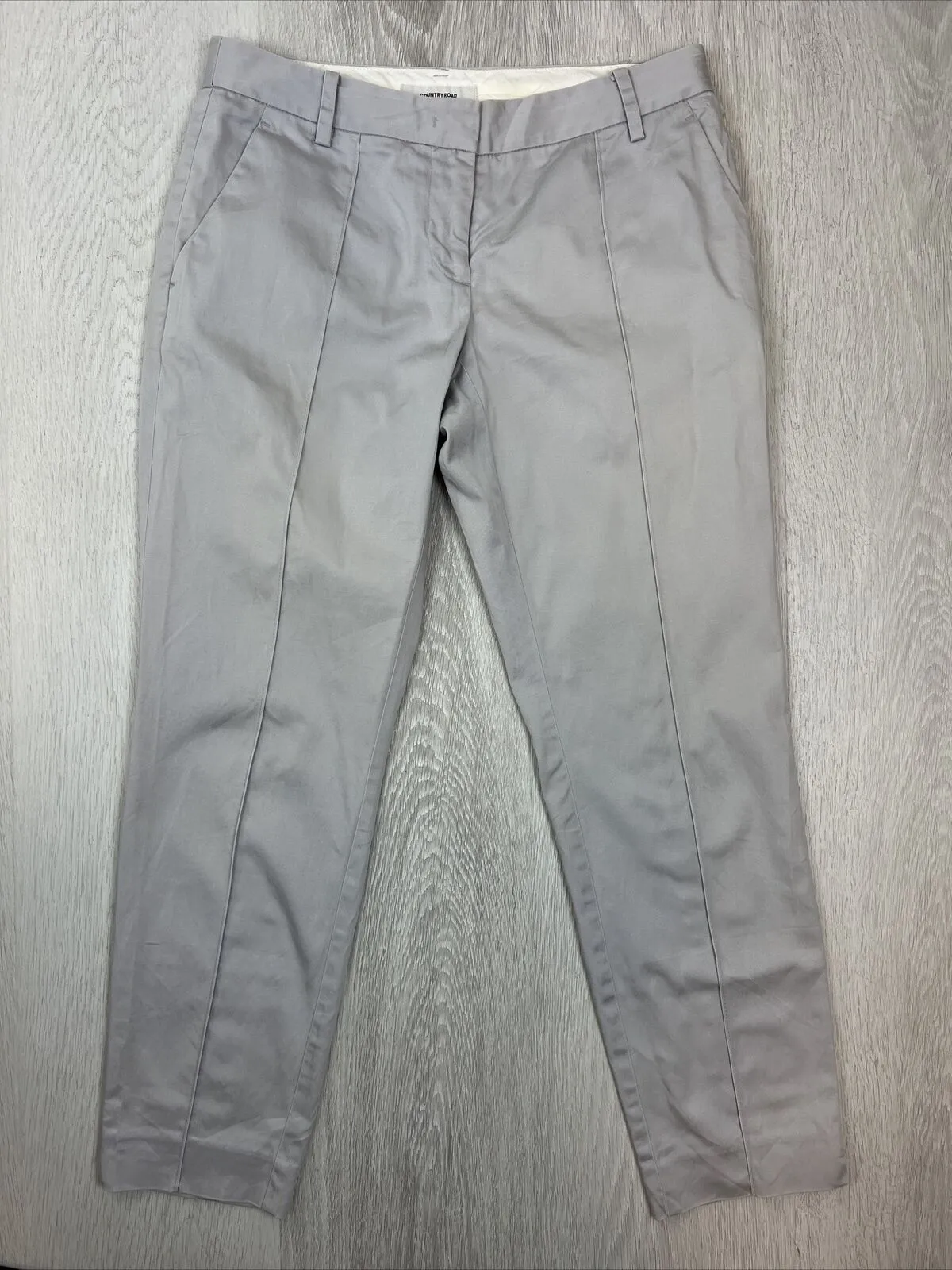 Country Road Womens Grey Slim Dress Chinos Size 4