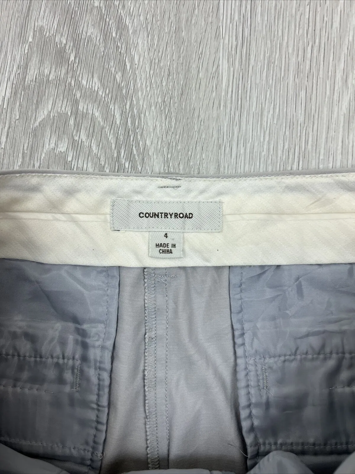 Country Road Womens Grey Slim Dress Chinos Size 4