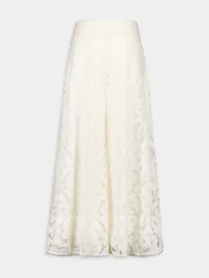 Cream Illuminate Lace Culottes