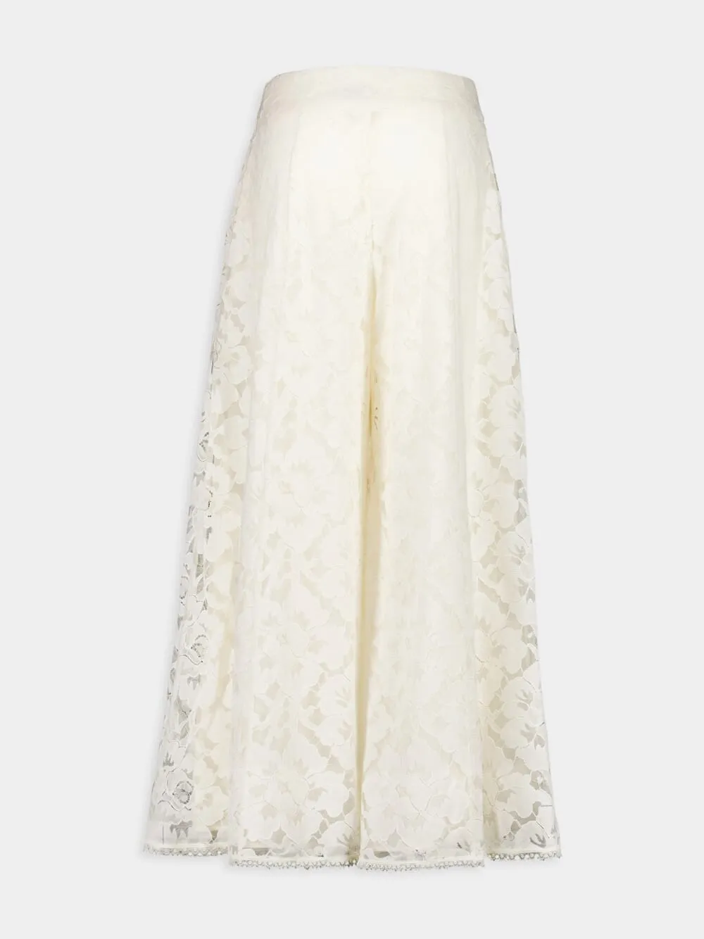Cream Illuminate Lace Culottes