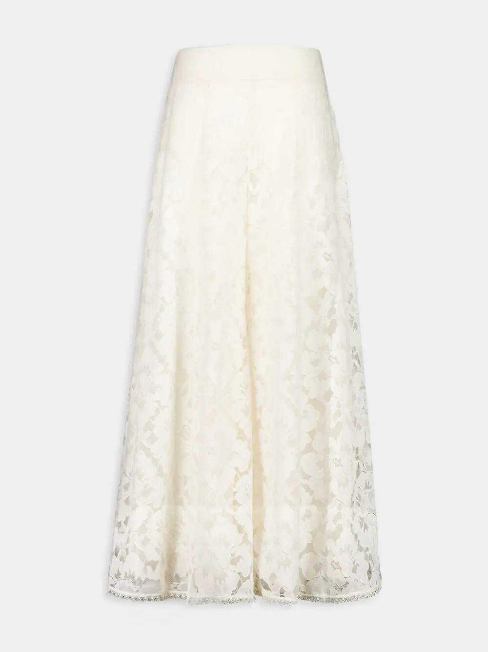 Cream Illuminate Lace Culottes
