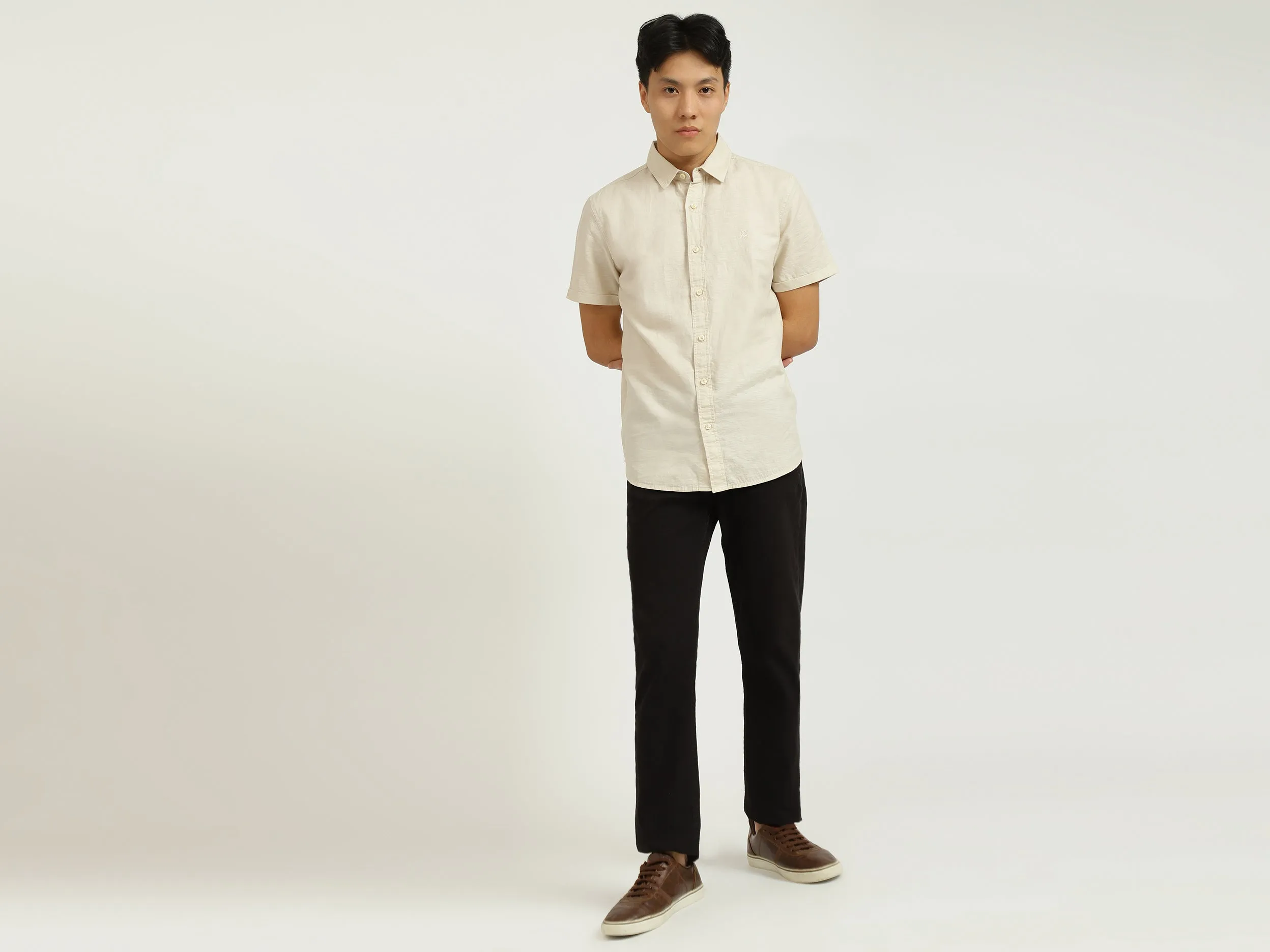 Cream Linen Shirt