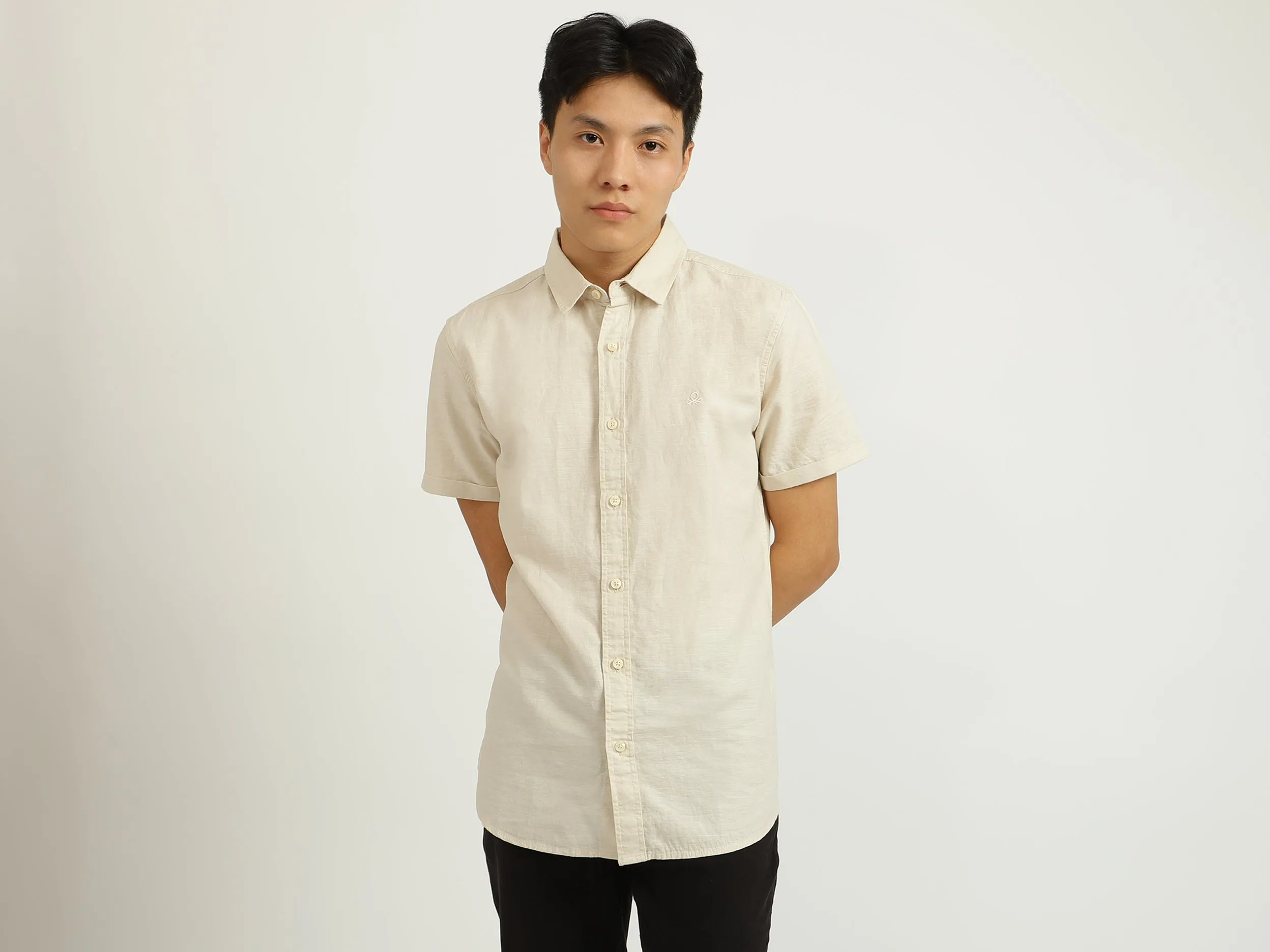 Cream Linen Shirt