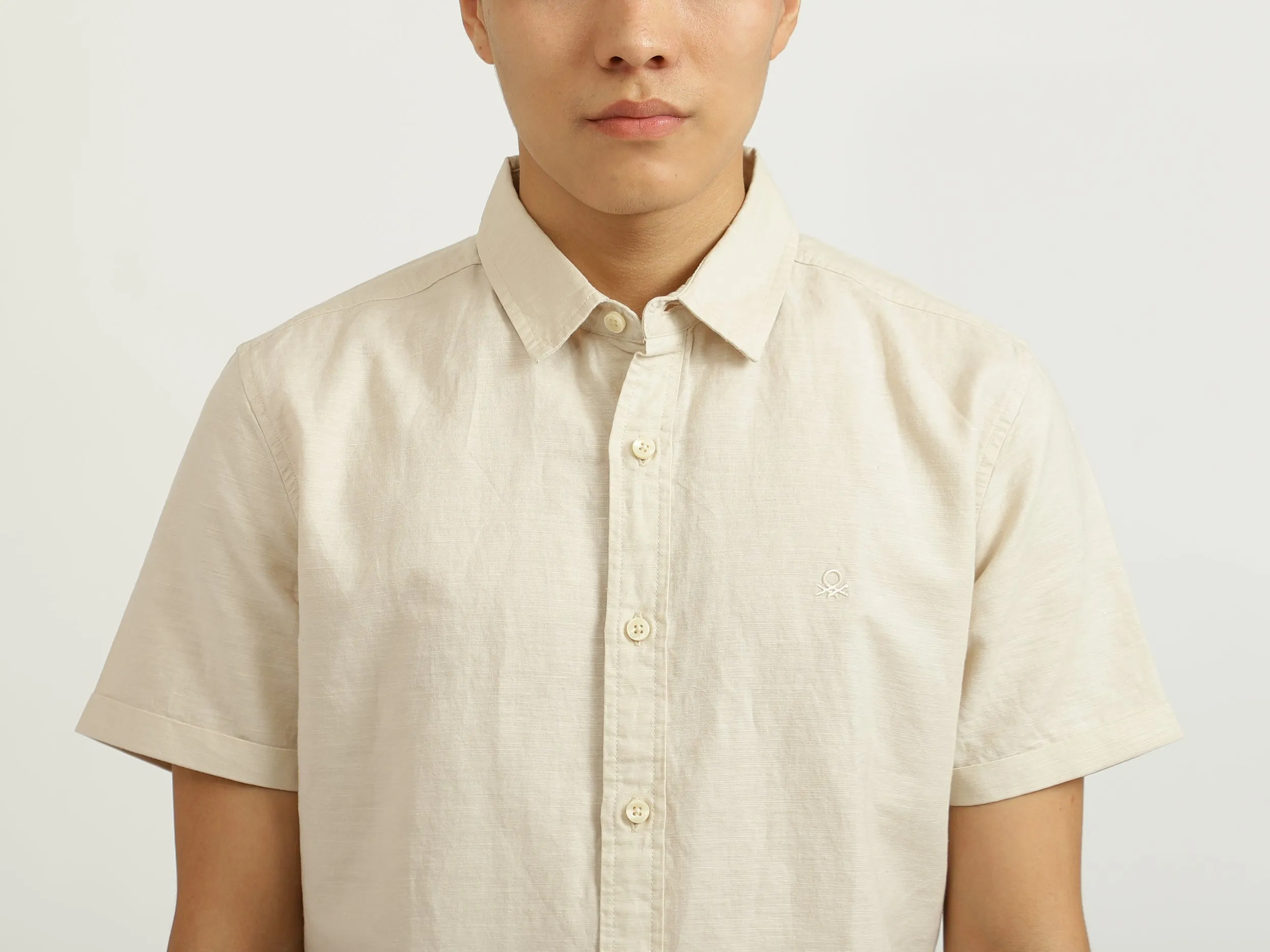 Cream Linen Shirt