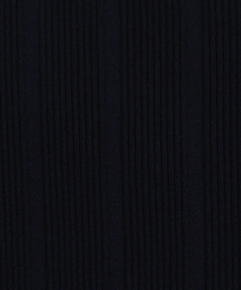 CREVE NINE: Round Ribbed Knitwear - Black