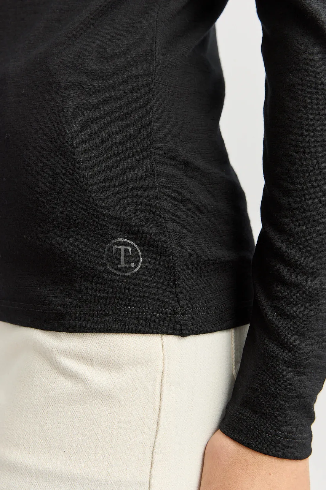 Crew Merino Tee - Black