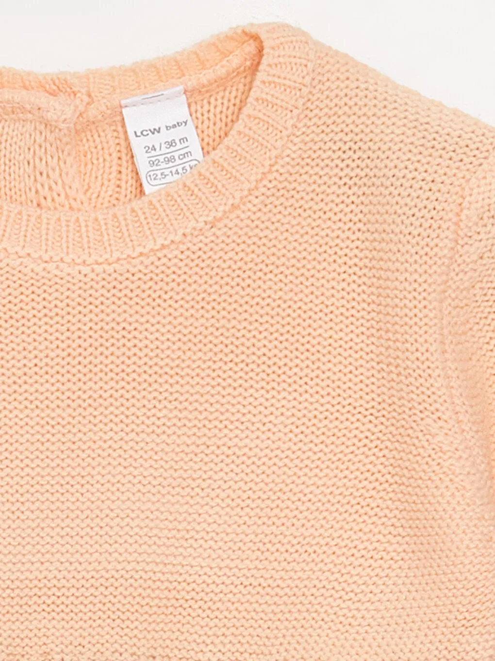 Crew Neck Long Sleeve Cotton Baby Girl Dress