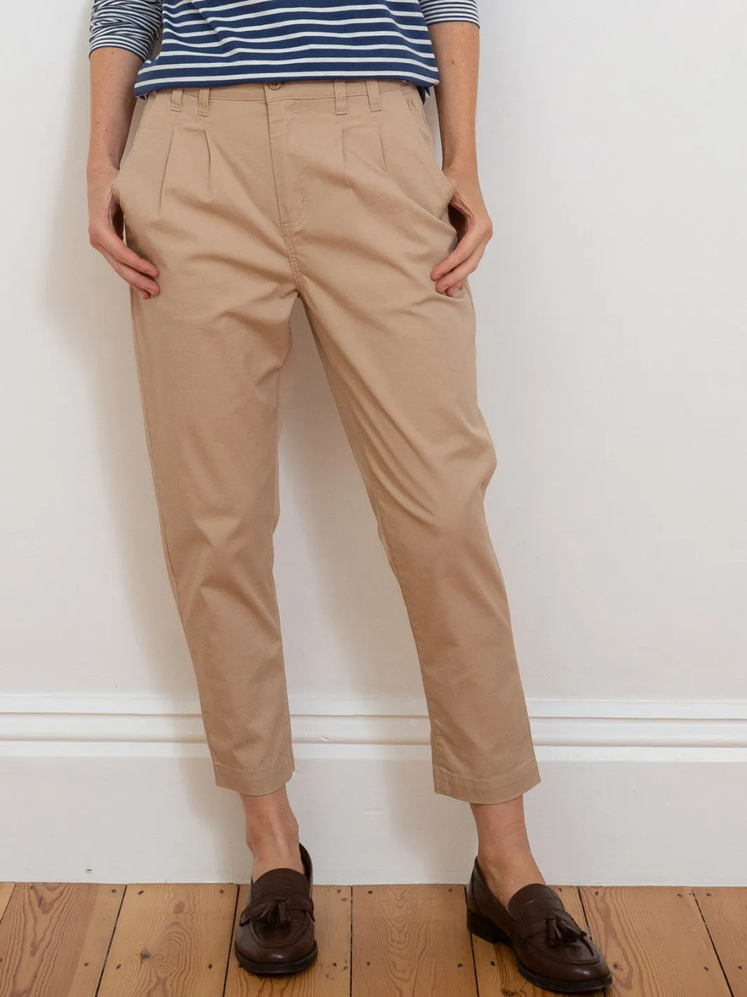 Crichel cropped twill chinos