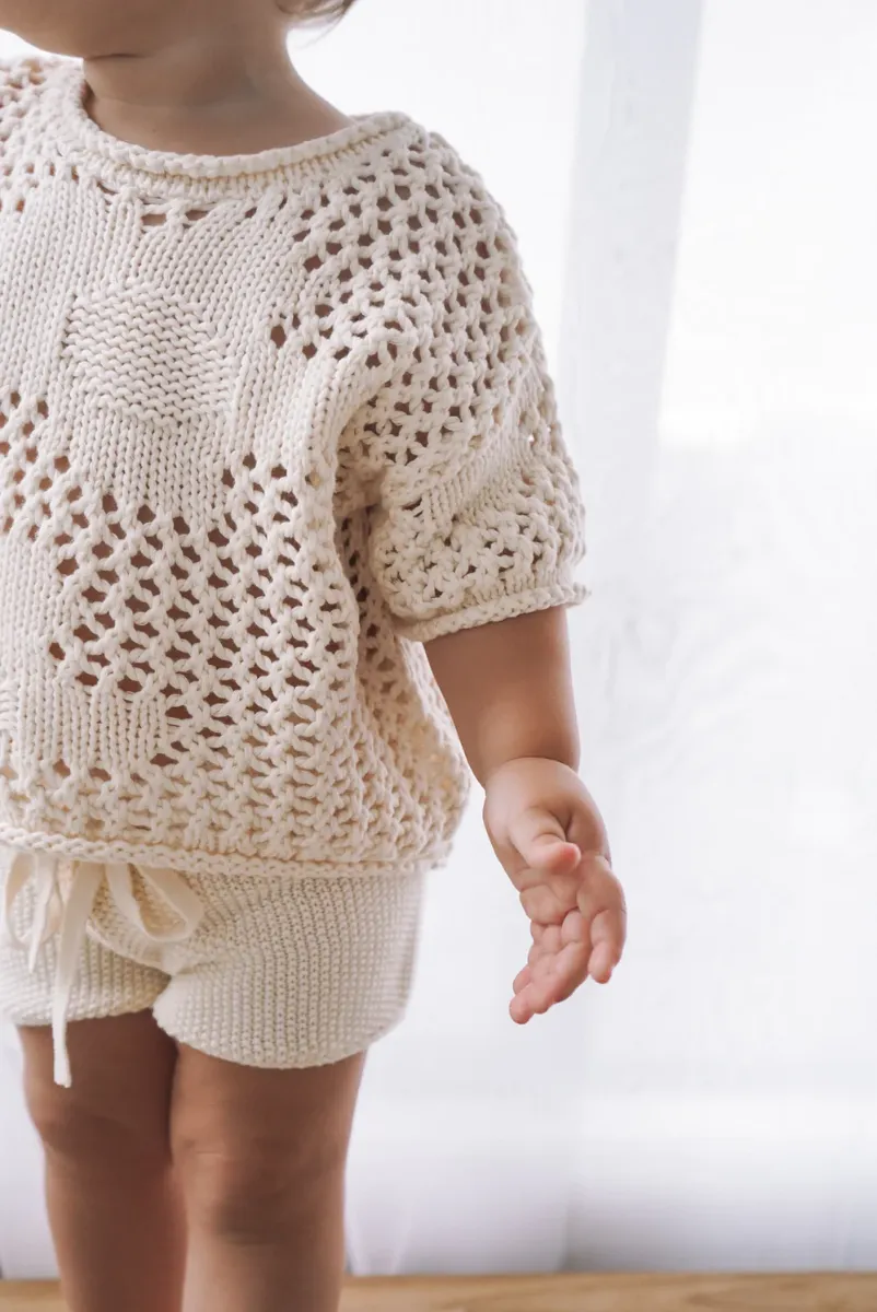 Crochet Shorts - Natural