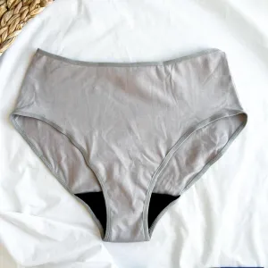 Culotte Menstruelle Taille Haute   Gris high-rise