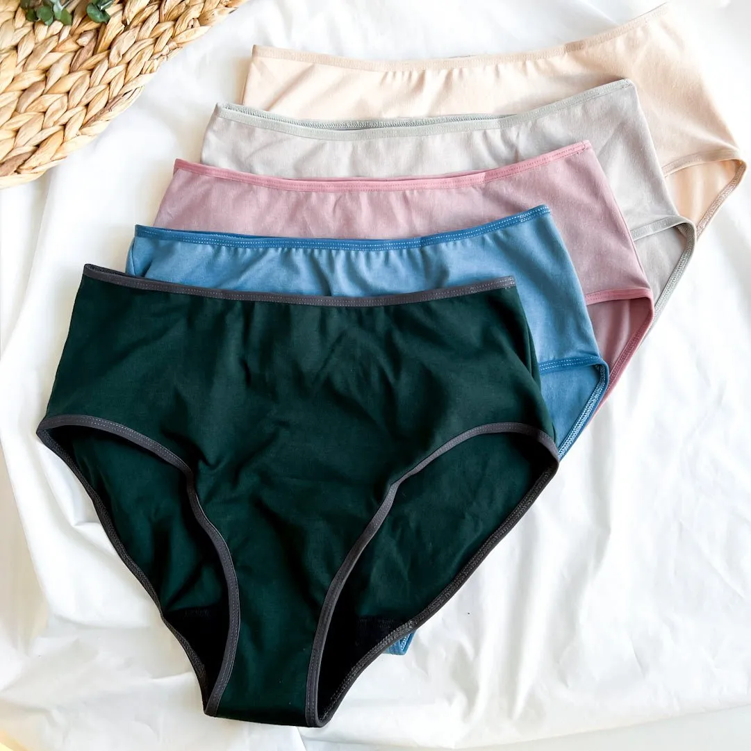 Culotte Menstruelle Taille Haute   Gris high-rise