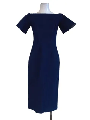 Dark Blue Jeans Sheath Dress