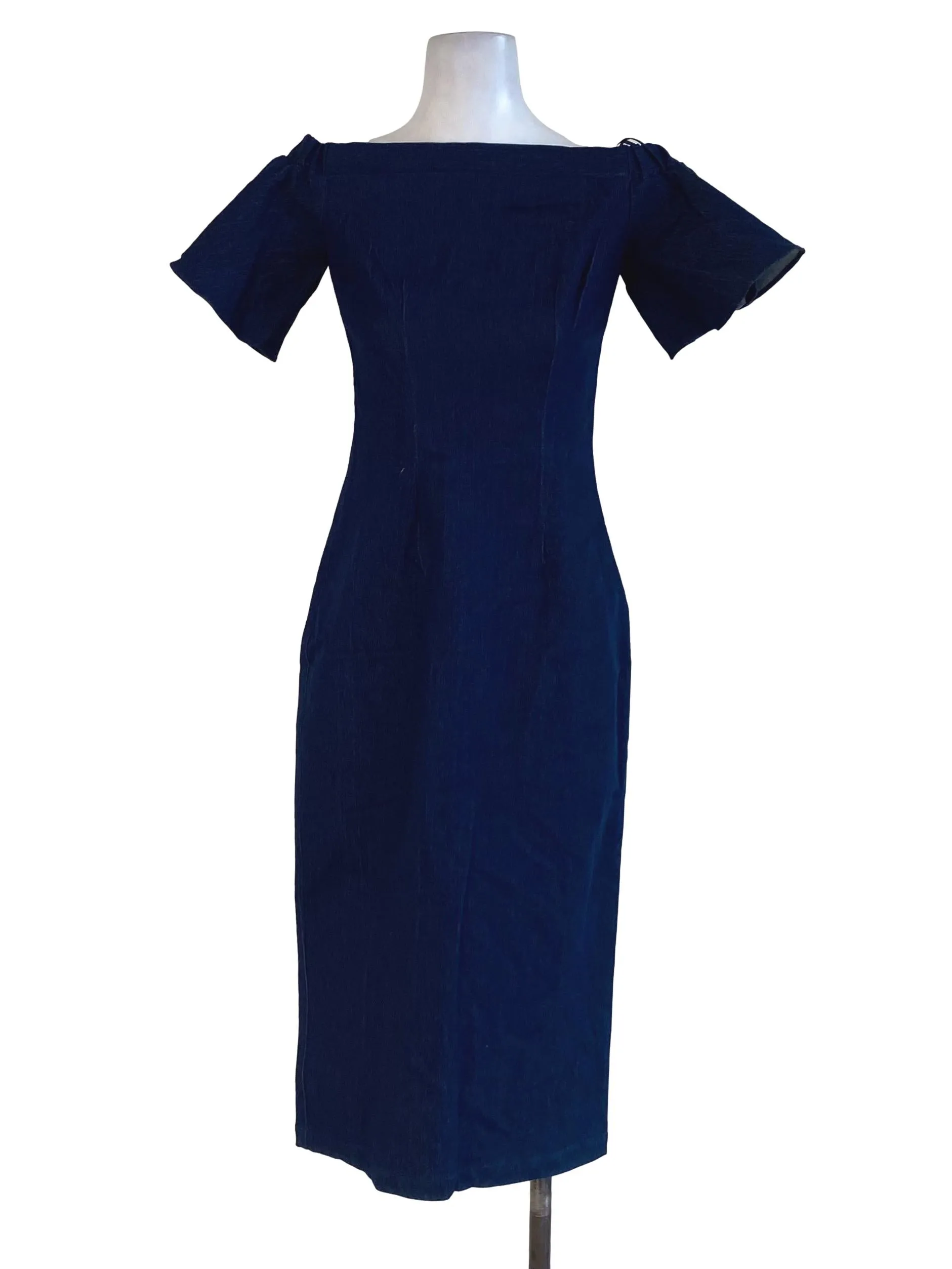 Dark Blue Jeans Sheath Dress