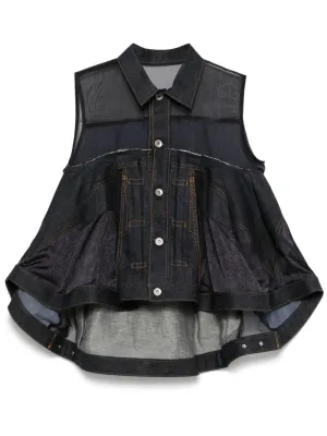 Denim mix shirt