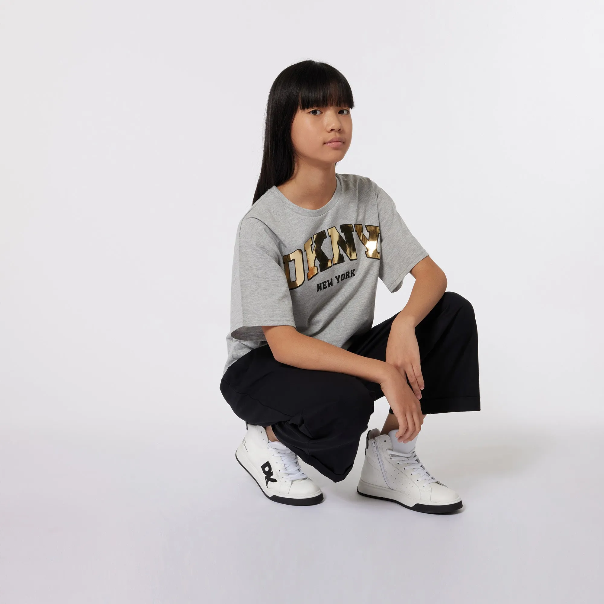DKNY Grey & Gold T-Shirt