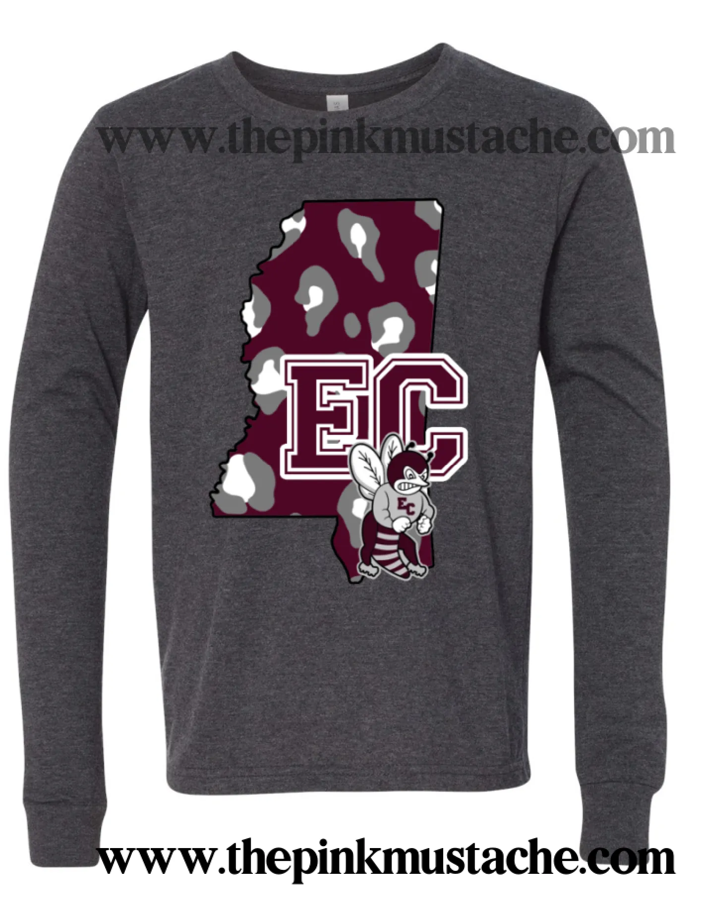 East Central Hornets Comfort Colors Long Sleeve Or Short Sleeve Shirt / Mississippi School Shirt