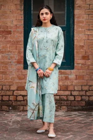 ENCHANTING GLAZE-3 PRINTED LAWN SUIT