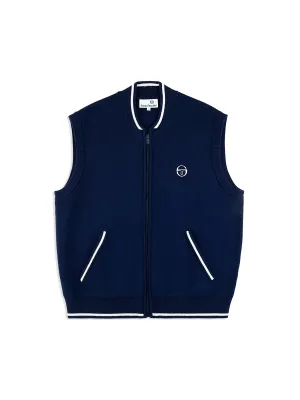 Enzo Knit Vest- Maritime Blue