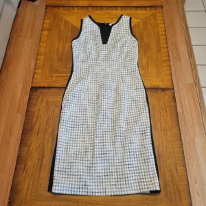 Etcetera Black &amp; White Tweed Dress