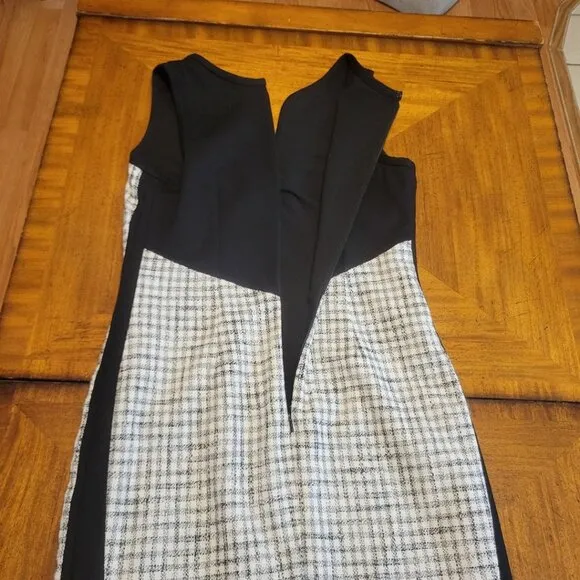 Etcetera Black &amp; White Tweed Dress