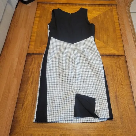 Etcetera Black &amp; White Tweed Dress