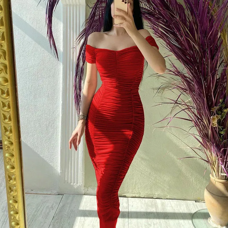 Evening Midi Bodycon Elegant Dress