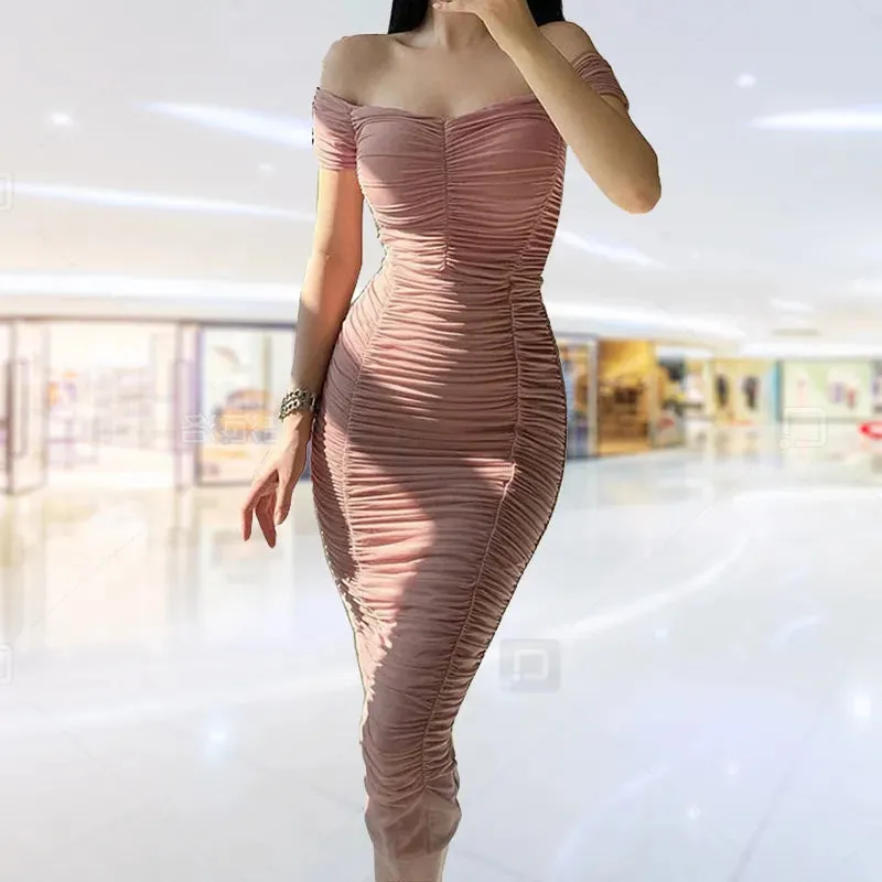 Evening Midi Bodycon Elegant Dress