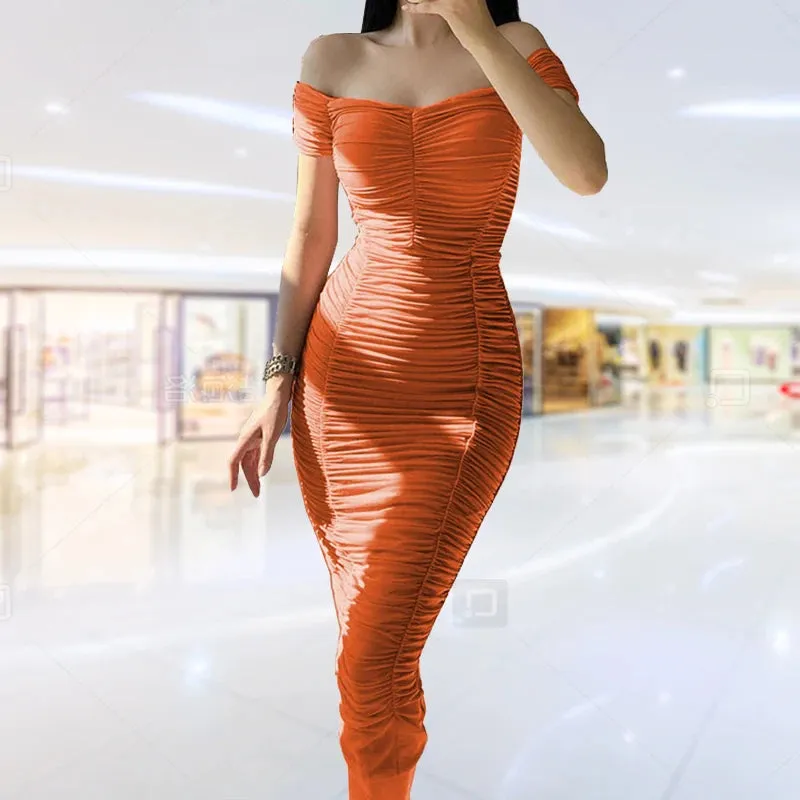 Evening Midi Bodycon Elegant Dress