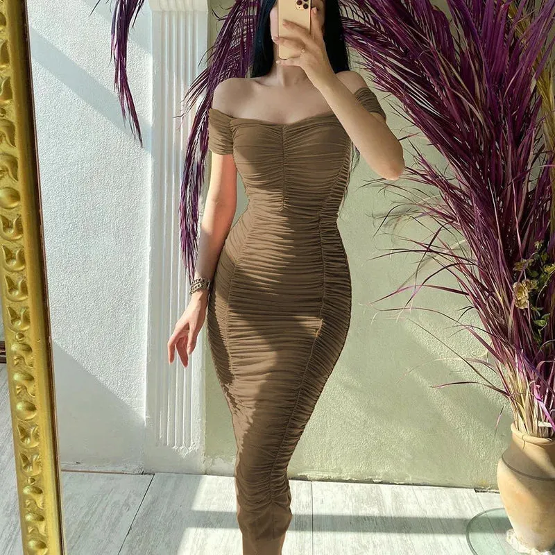 Evening Midi Bodycon Elegant Dress