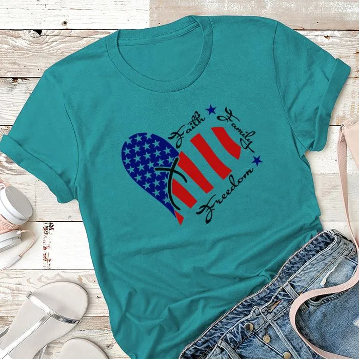 Faith Family Freedom Premium Tees