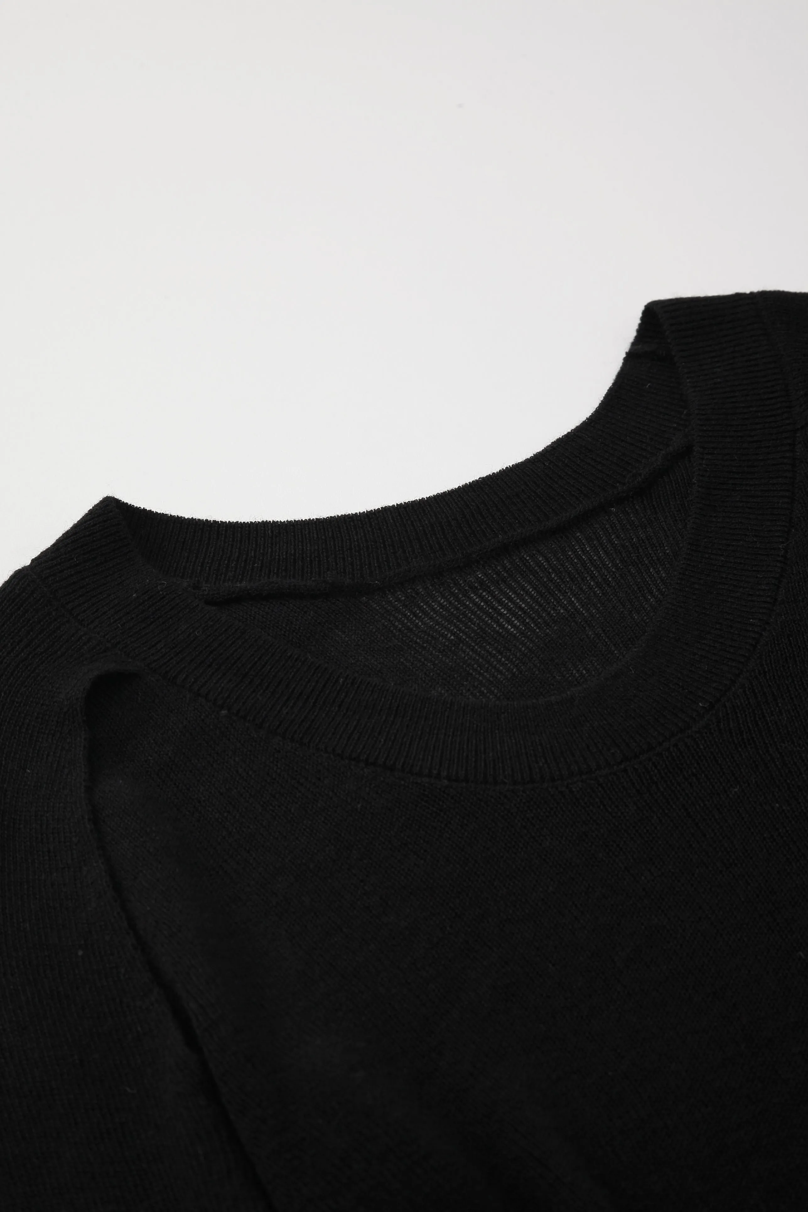Feisty Cutout Wool Blend Top
