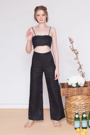 FIJI Culottes (Black Linen)