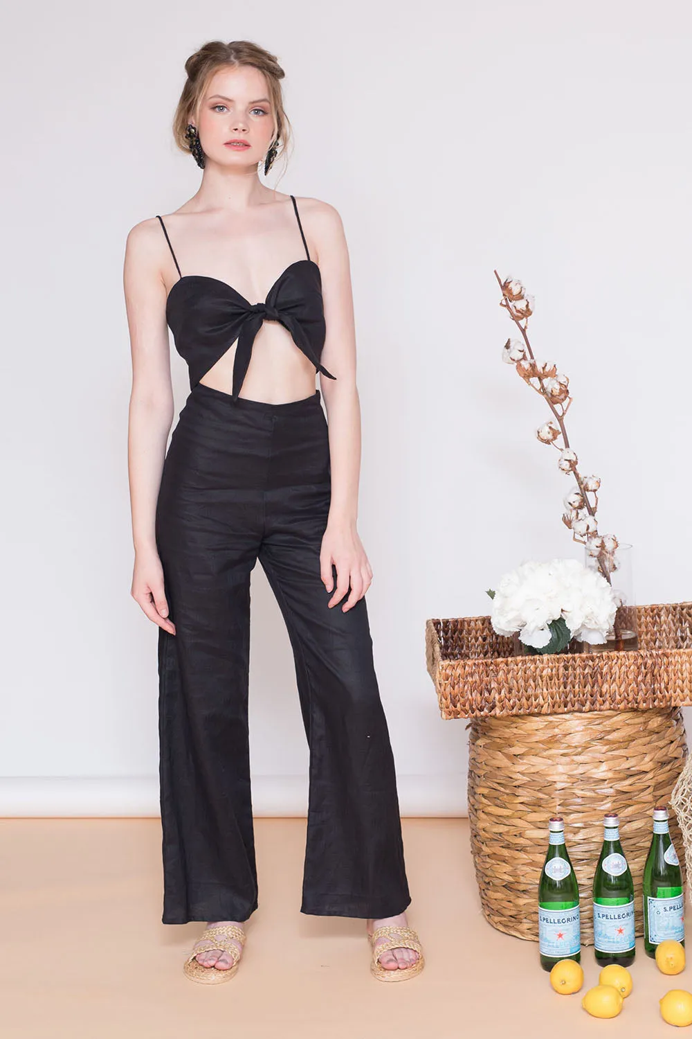 FIJI Culottes (Black Linen)