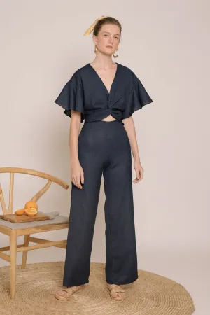FIJI Culottes (Midnight Blue Crepe)