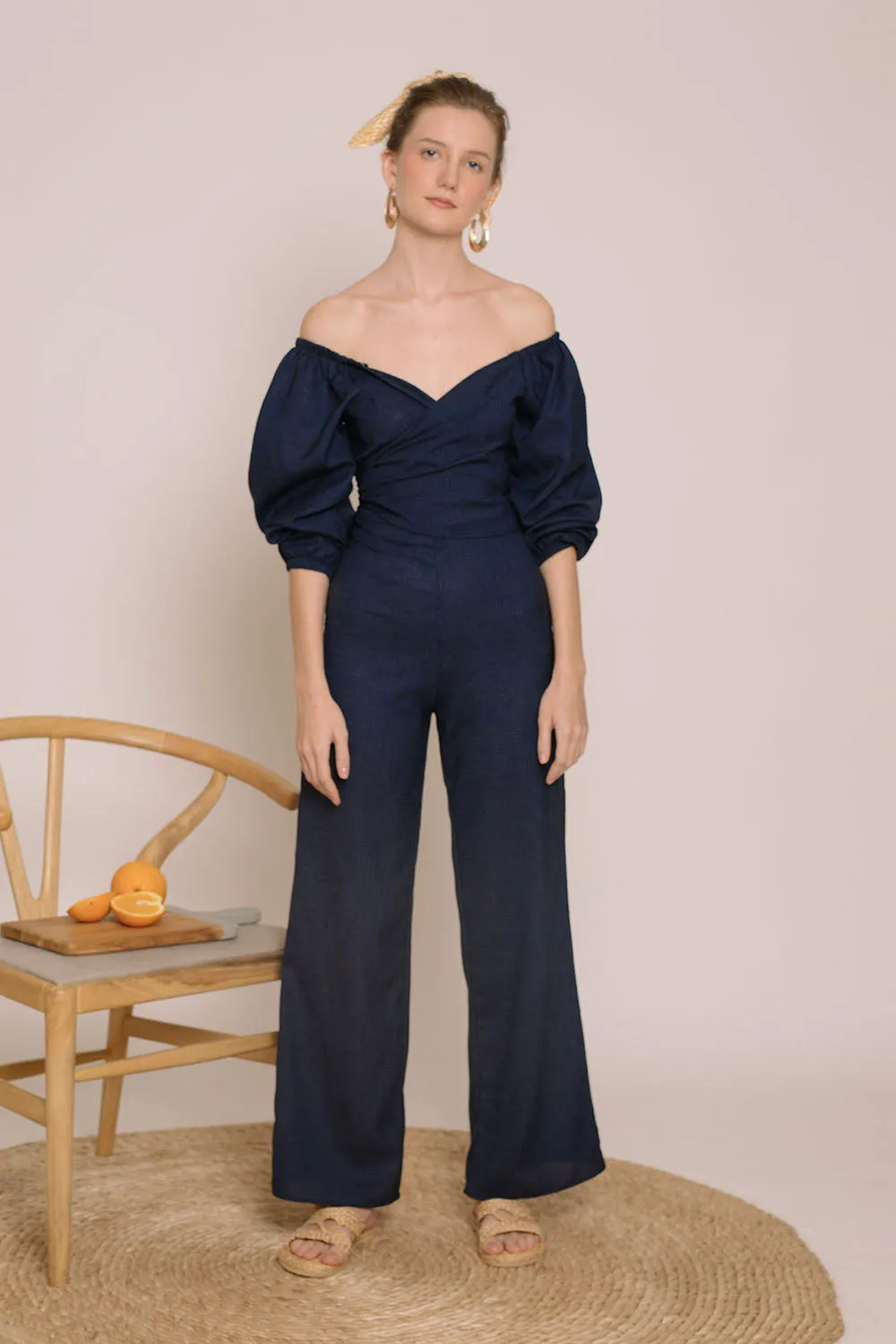 FIJI Culottes (Midnight Blue Crepe)