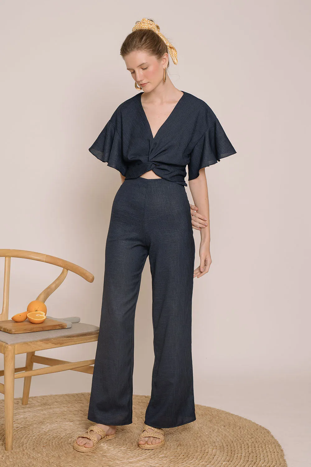 FIJI Culottes (Midnight Blue Crepe)